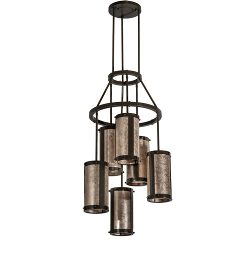 Meyda Tiffany 233898 Six Light Chandelier, Timeless Bronze