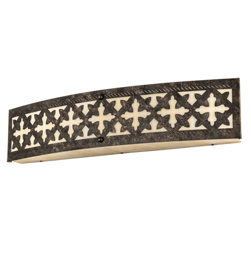 Meyda Tiffany 233939 Four Light Wall Sconce, Golden Bronze