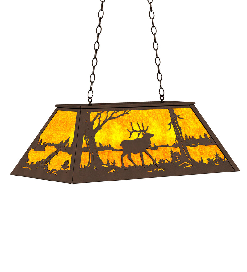 Meyda Tiffany 234163 Six Light Pendant, Mahogany Bronze