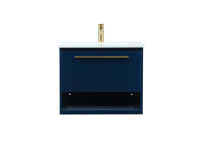 Elegant Lighting VF43524MBL Vanity Sink Set, Blue