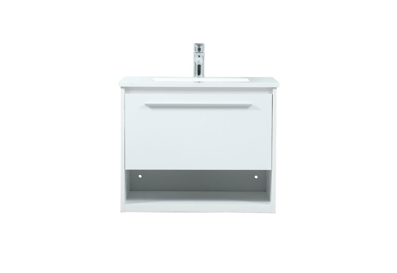 Elegant Lighting VF43524MWH Vanity Sink Set, White