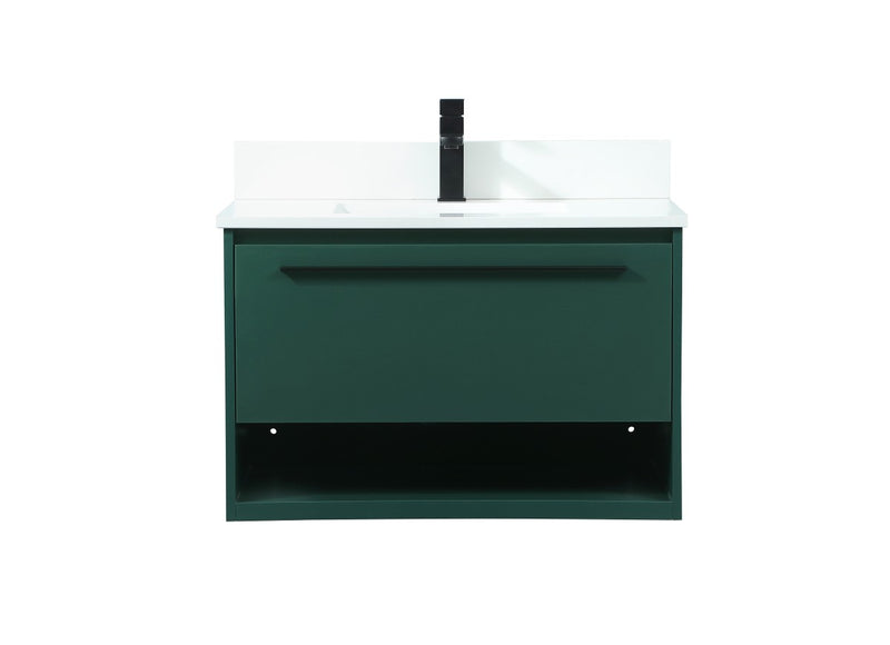 Elegant Lighting VF43530MGN-BS Vanity Sink Set, Green