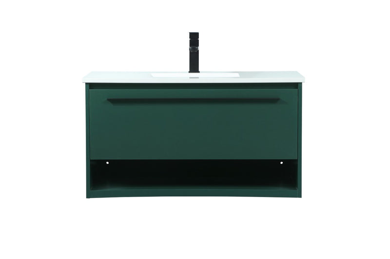 Elegant Lighting VF43536MGN Vanity Sink Set, Green