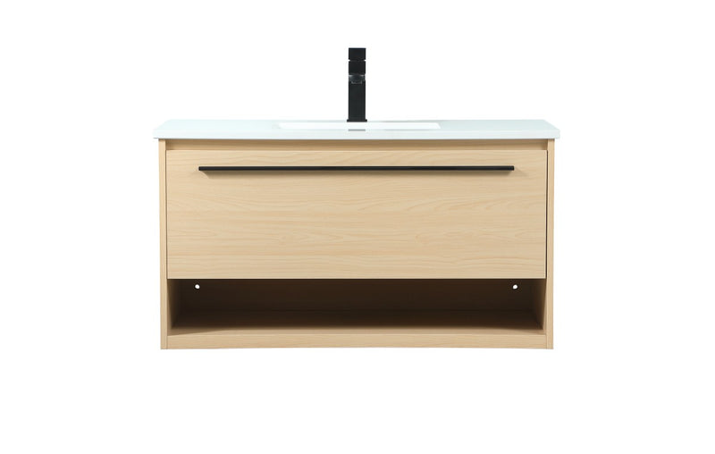 Elegant Lighting VF43536MMP Vanity Sink Set, Maple