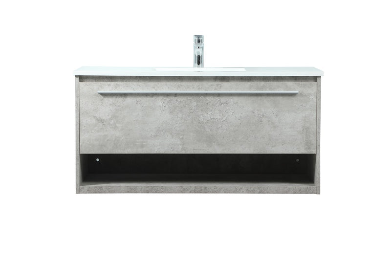 Elegant Lighting VF43540MCG Vanity Sink Set, Concrete Grey