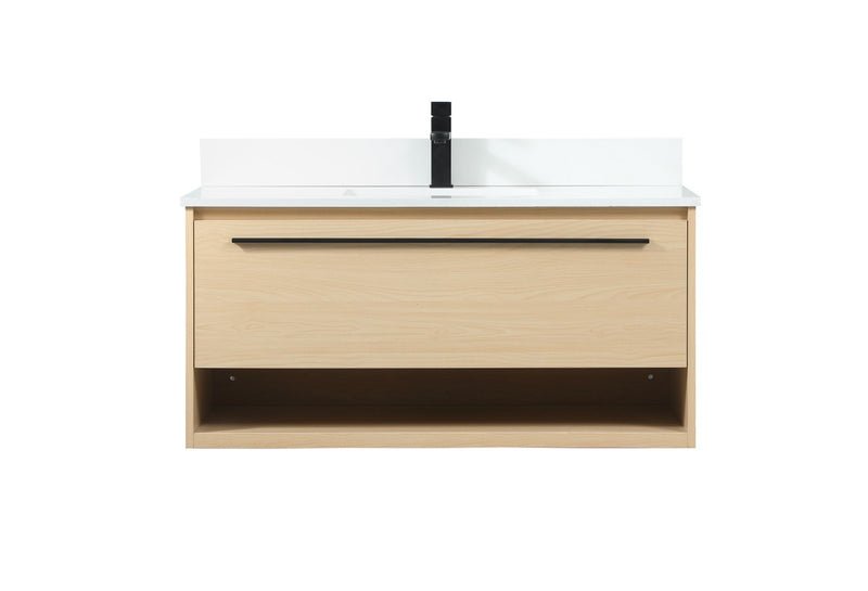 Elegant Lighting VF43540MMP-BS Vanity Sink Set, Maple