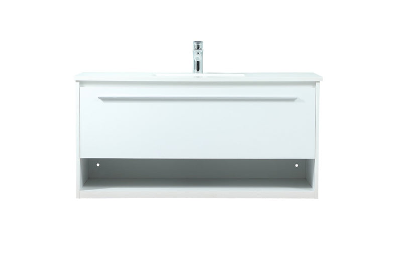 Elegant Lighting VF43540MWH Vanity Sink Set, White
