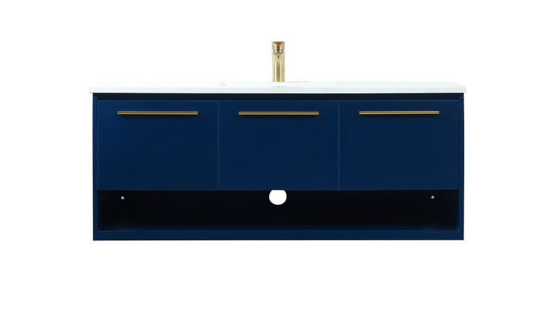 Elegant Lighting VF43548MBL Vanity Sink Set, Blue