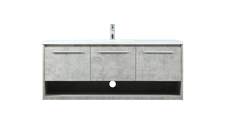 Elegant Lighting VF43548MCG Vanity Sink Set, Concrete Grey