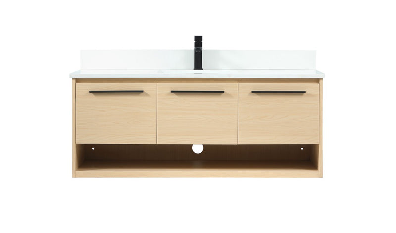 Elegant Lighting VF43548MMP-BS Vanity Sink Set, Maple