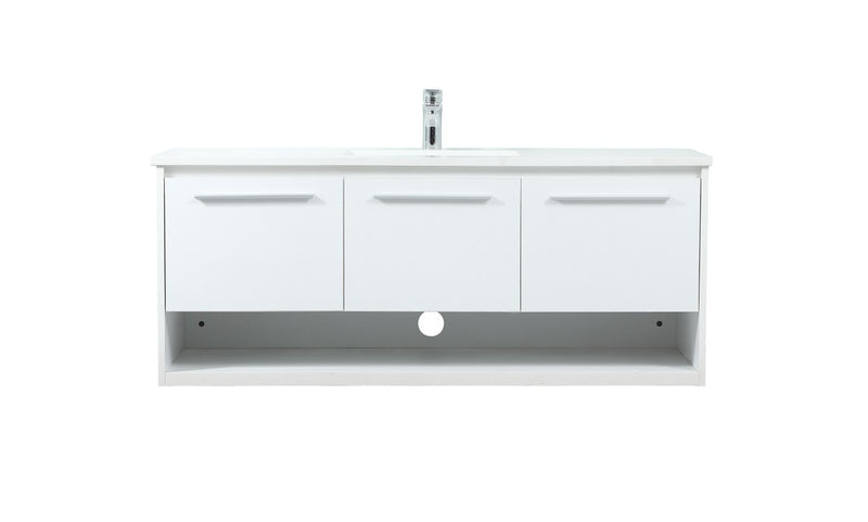 Elegant Lighting VF43548MWH Vanity Sink Set, White