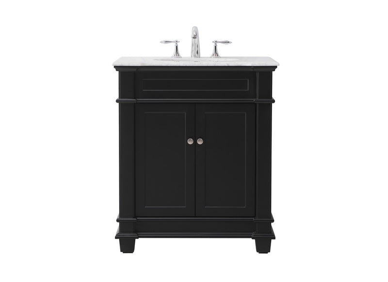 Elegant Lighting VF50030BK Bathroom Vanity Set, Black