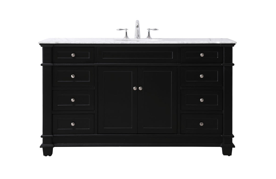 Elegant Lighting VF50060BK Bathroom Vanity Set, Black