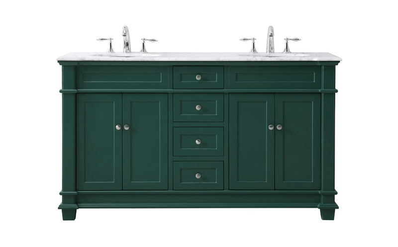 Elegant Lighting VF50060DBK Bathroom Vanity Set, Black