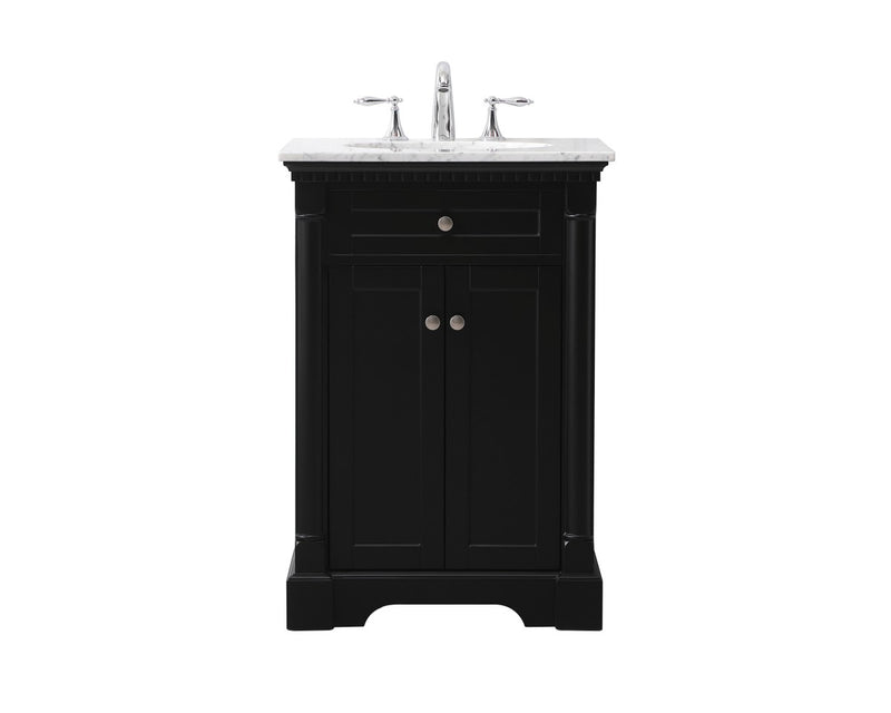 Elegant Lighting VF53024BK Bathroom Vanity Set, Black