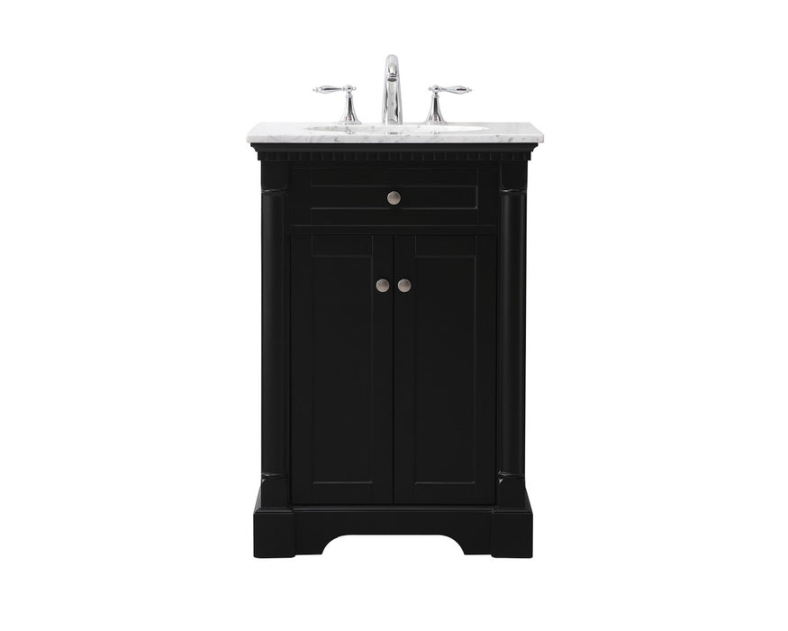 Elegant Lighting VF53024BK Bathroom Vanity Set, Black