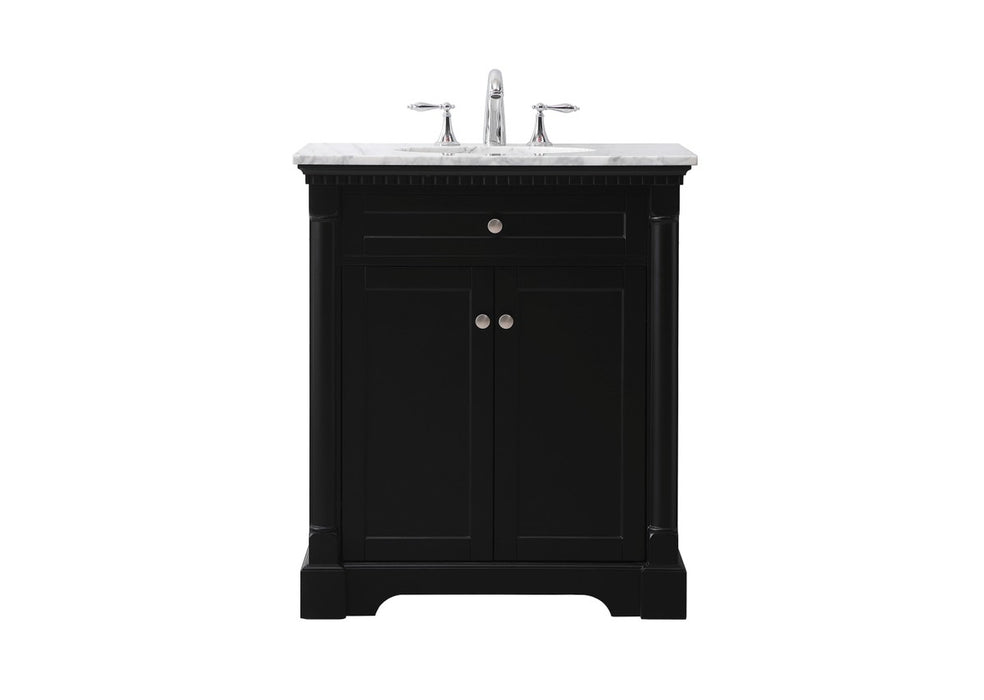 Elegant Lighting VF53030BK Bathroom Vanity Set, Black