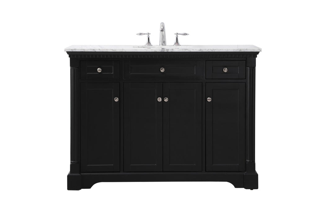 Elegant Lighting VF53048BK Bathroom Vanity Set, Black