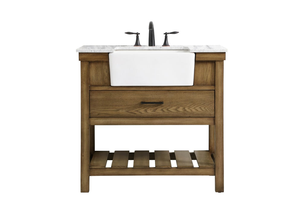 Elegant Lighting VF60136DW Single Bathroom Vanity, Driftwood