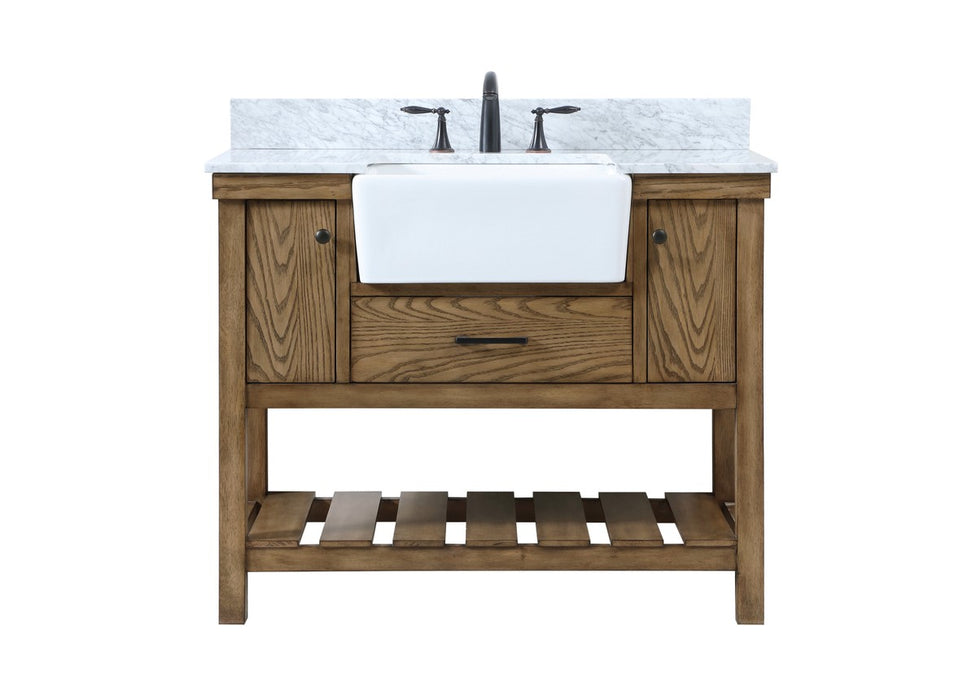 Elegant Lighting VF60142DW-BS Single Bathroom Vanity, Driftwood
