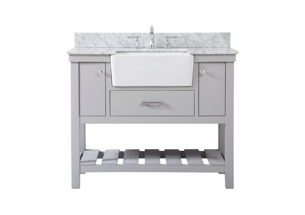 Elegant Lighting VF60142GR-BS Single Bathroom Vanity, Grey