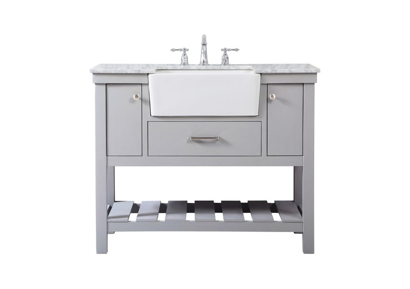 Elegant Lighting VF60142GR Single Bathroom Vanity, Grey