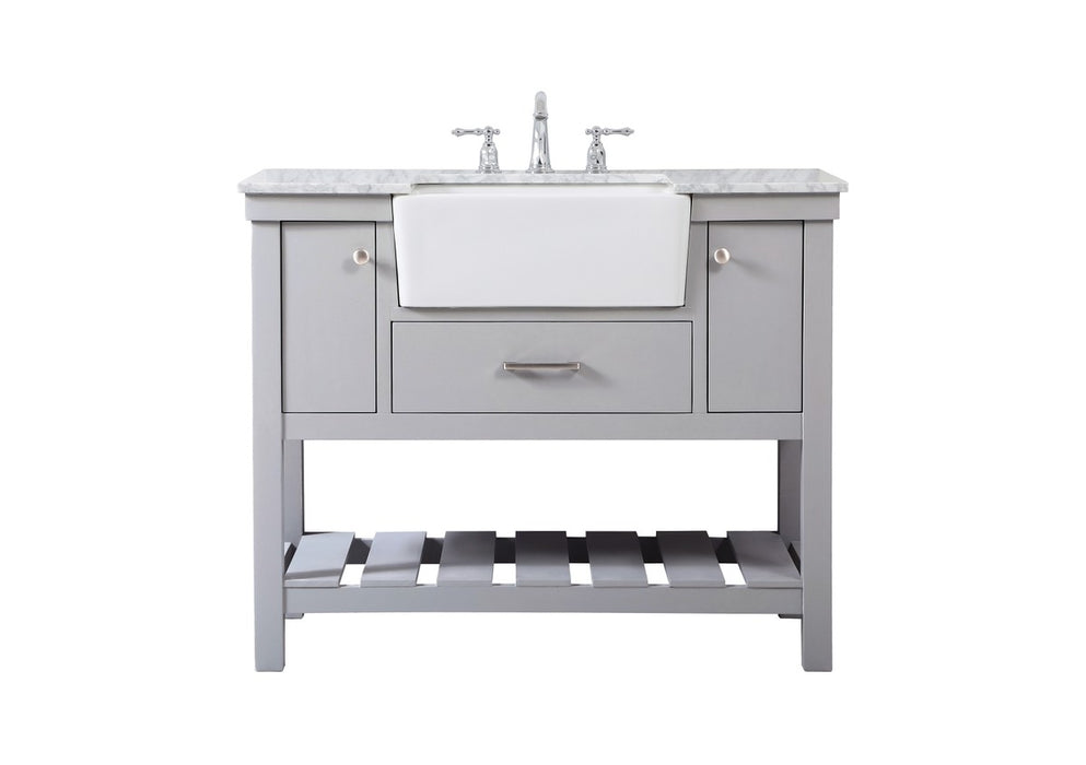 Elegant Lighting VF60142GR Single Bathroom Vanity, Grey