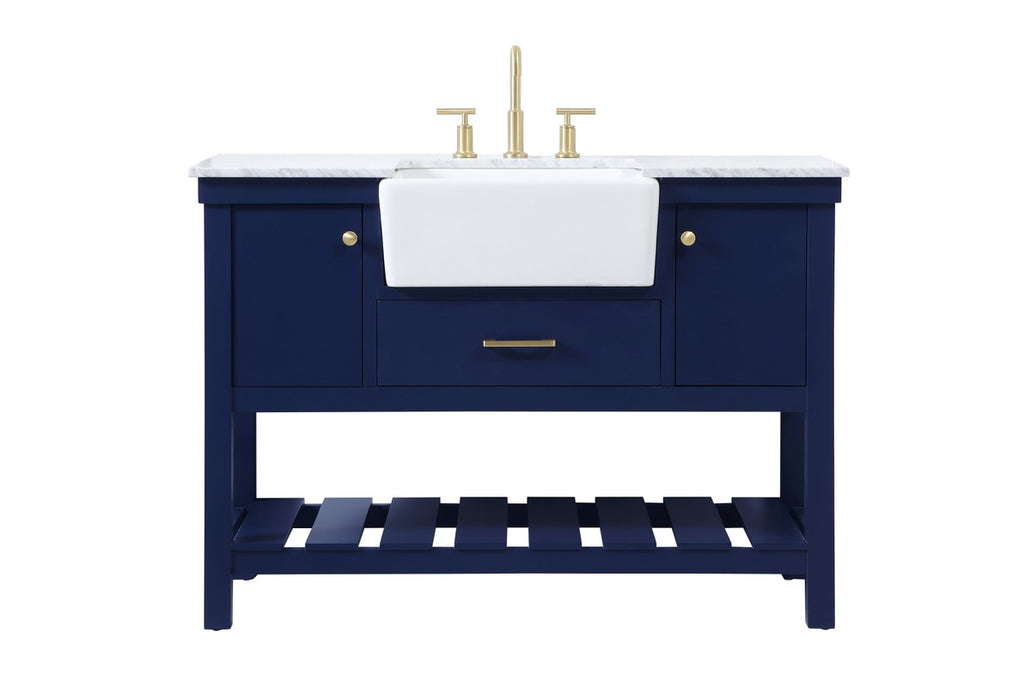 Elegant Lighting VF60148BL Single Bathroom Vanity, Blue