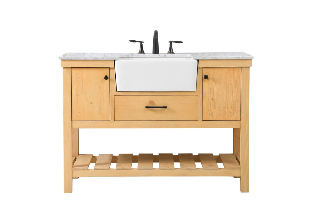 Elegant Lighting VF60148NW Single Bathroom Vanity, Natural Wood