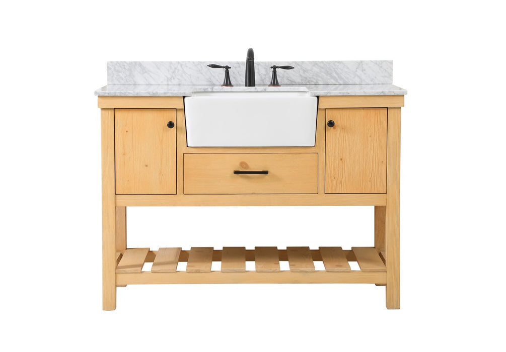 Elegant Lighting VF60148NW-BS Single Bathroom Vanity, Natural Wood