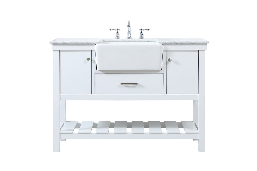 Elegant Lighting VF60148WH Single Bathroom Vanity, White