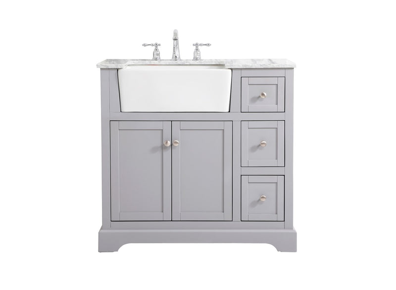 Elegant Lighting VF60236GR Single Bathroom Vanity, Grey
