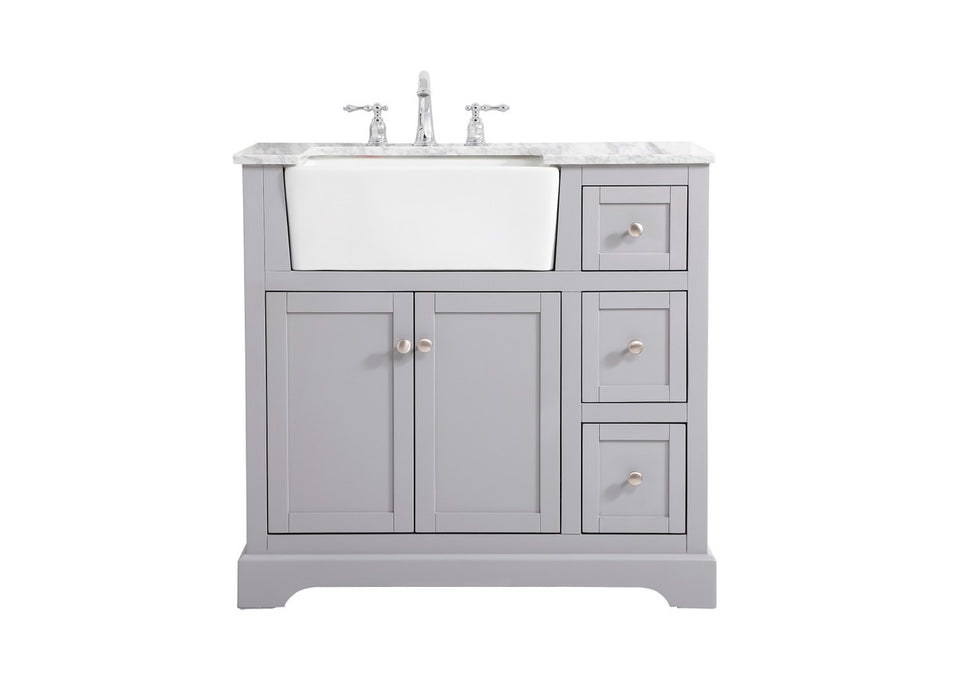 Elegant Lighting VF60236GR Single Bathroom Vanity, Grey