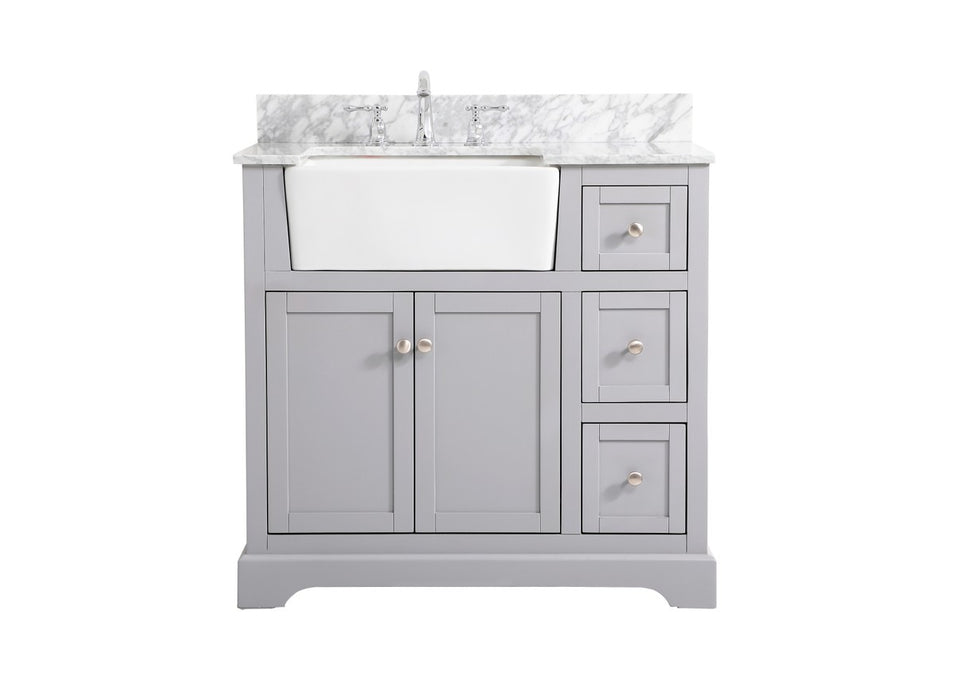 Elegant Lighting VF60236GR-BS Single Bathroom Vanity, Grey