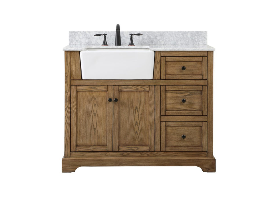 Elegant Lighting VF60242DW-BS Single Bathroom Vanity, Driftwood
