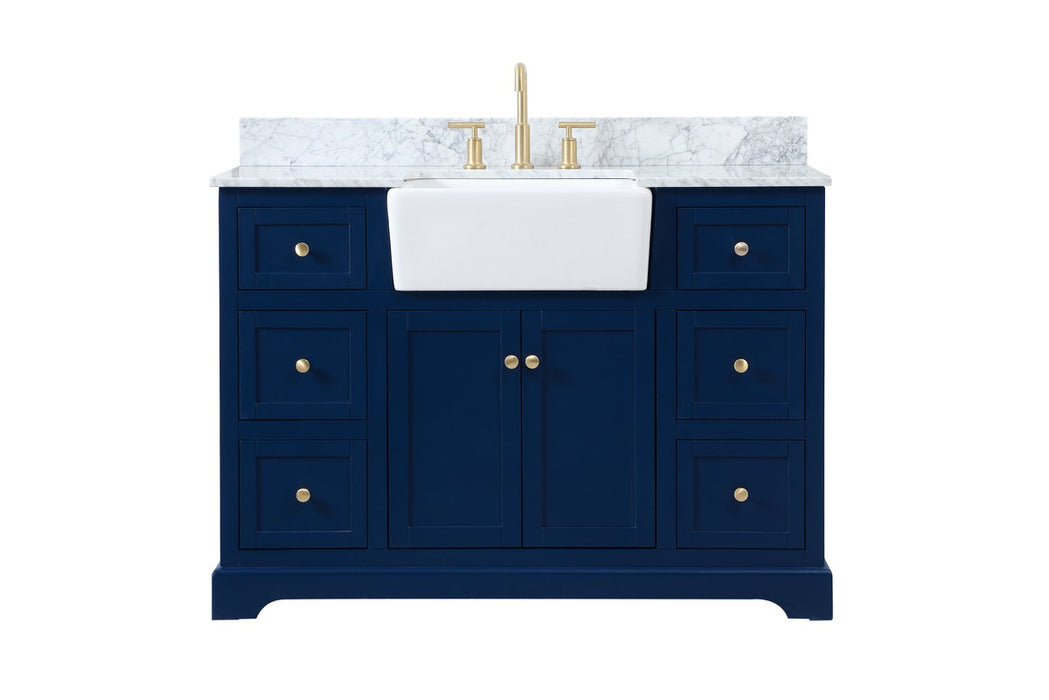 Elegant Lighting VF60248BL-BS Single Bathroom Vanity, Blue