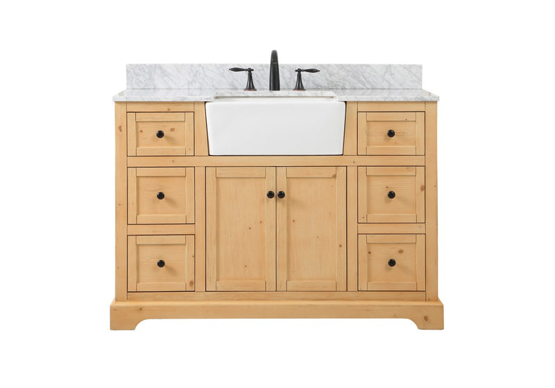 Elegant Lighting VF60248NW-BS Single Bathroom Vanity, Natural Wood