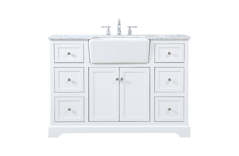 Elegant Lighting VF60248WH Single Bathroom Vanity, White
