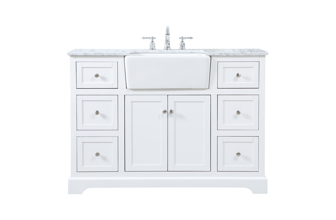 Elegant Lighting VF60248WH Single Bathroom Vanity, White