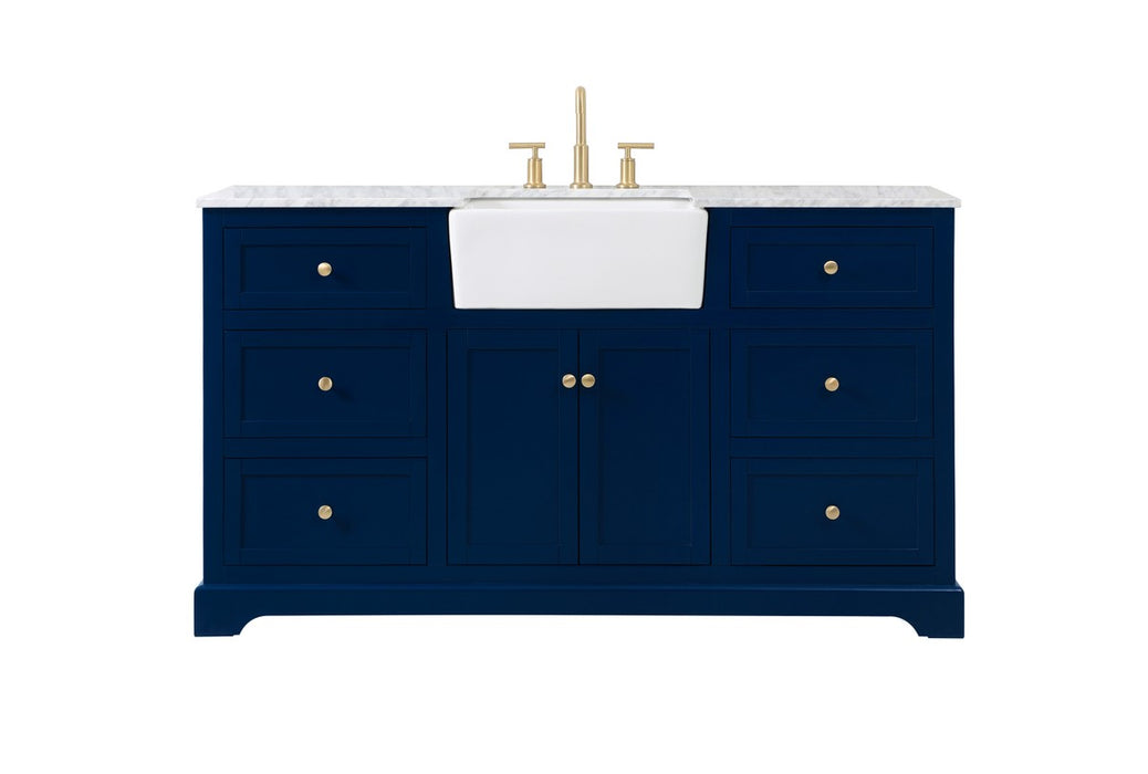 Elegant Lighting VF60260BL Single Bathroom Vanity, Blue