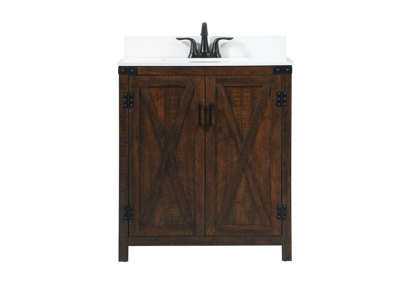 Elegant Lighting VF90230EX-BS Single Bathroom Vanity, Expresso