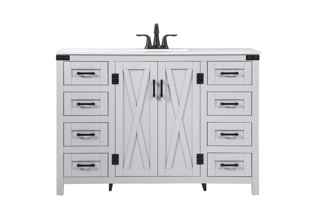 Elegant Lighting VF90248GR Single Bathroom Vanity, Grey