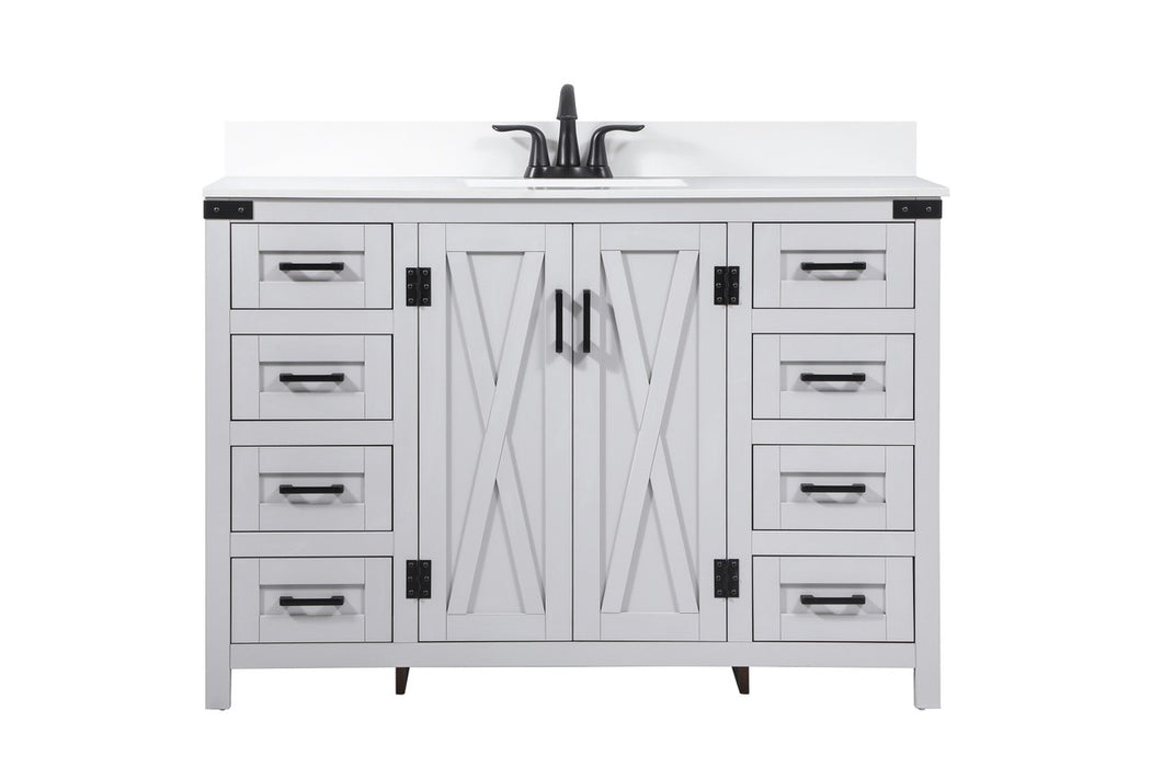 Elegant Lighting VF90248GR-BS Single Bathroom Vanity, Grey