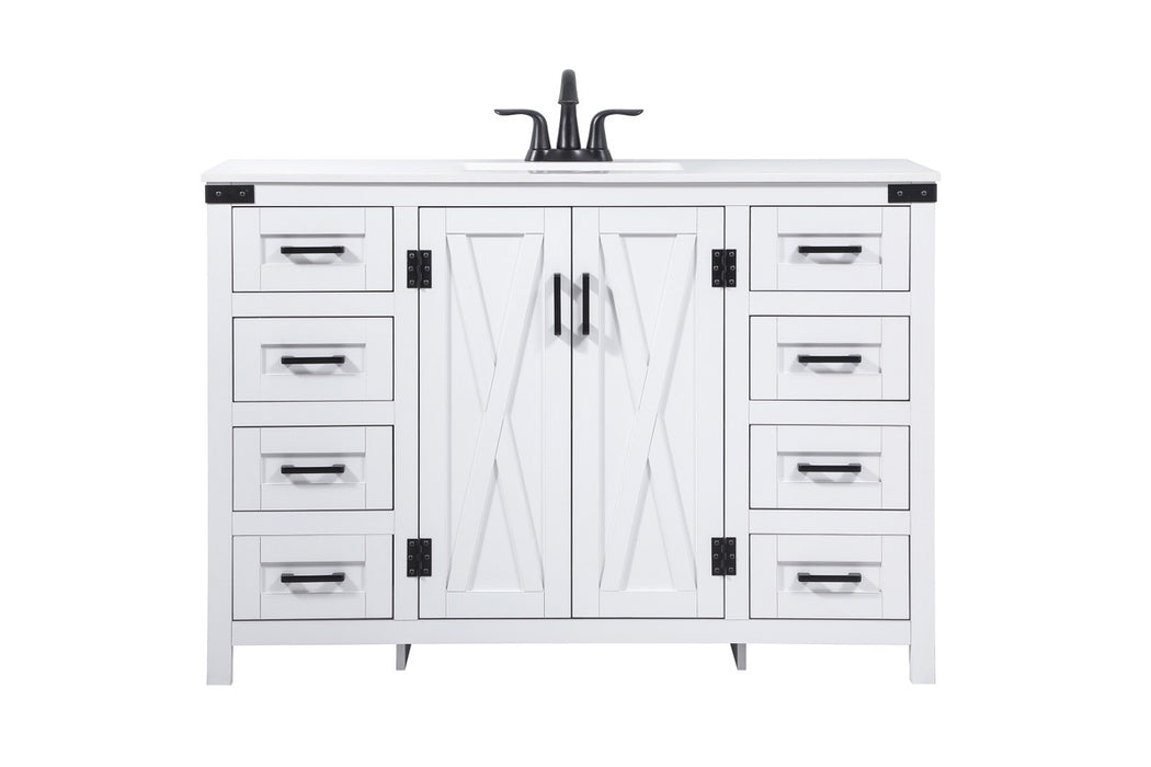 Elegant Lighting VF90248WH Single Bathroom Vanity, White