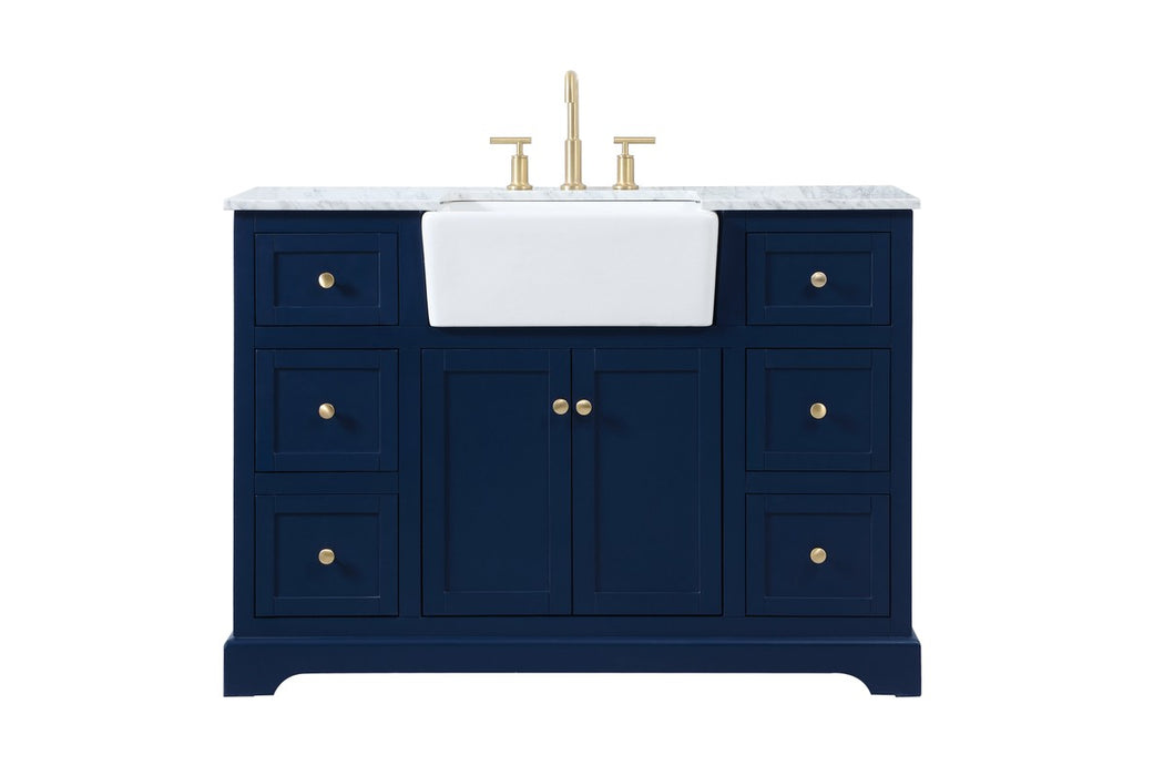 Elegant Lighting VF60248BL Single Bathroom Vanity, Blue
