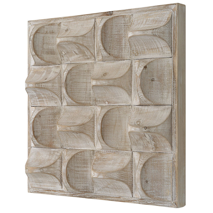 Uttermost 04329 Wall Decor, Natural Wash And Ivory Highlights