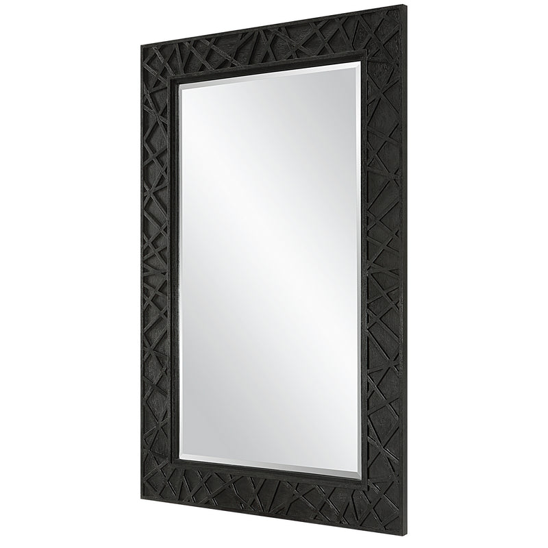 Uttermost 09803 Mirror, Satin Black