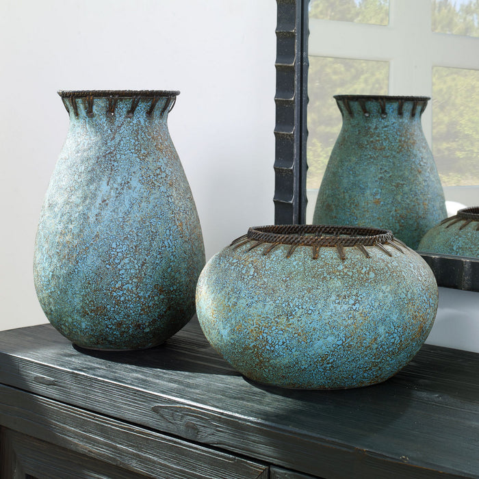 Uttermost 17111 Vases, S/2, Coffee Brown