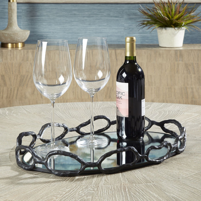 Uttermost 18000 Tray, Rustic Black