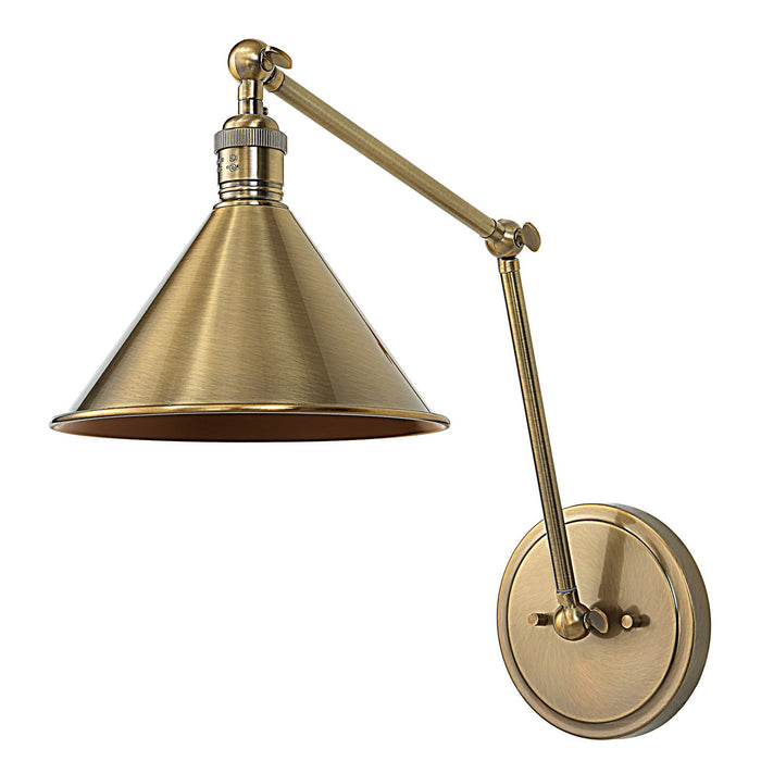 Uttermost 22548 One Light Wall Sconce, Oxidized Antique Brass